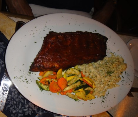 Rack of Ribs at Amadeus, Aruba.
