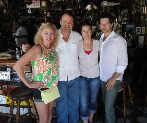 Friends at Charlie's Bar, Aruba.