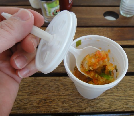 "Salsa pica" or Colombian spicy sauce as seen in Aruba.