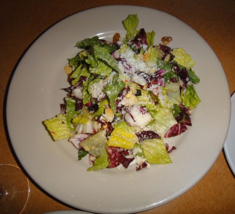 Chopped salad with all the good stuff at La Porta, Media, PA.