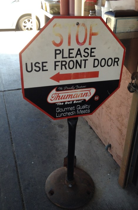 Follow the signs at John's Roast Pork, Philadelphia.