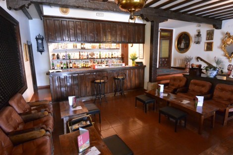 Bar on ground floor at Hotel Museo Los Infantes, Santillana del Mar, Spain.