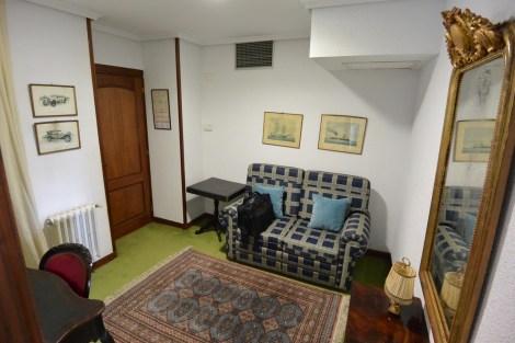 Ante-room in junior suite at Hotel Museo Los Infantes, Santillana del Mar, Spain.