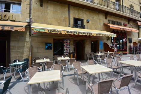 Bar/restaurant Madrid in the town of Haro, Spain.