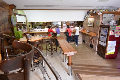 Interior of bar/restaurant Madrid in the town of Haro, Spain.