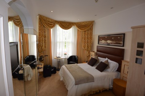 First floor room at Clarence Hotel, Windsor, England.
