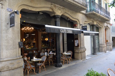 Café Emma on Pau Claris, Barcelona, Spain.