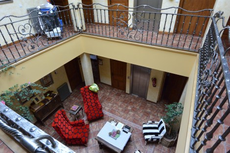 Second floor common area at Hotel Villa de Ábalos, Spain.