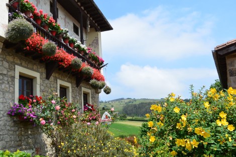 View from the edge of Santillana del Mar, Spain.