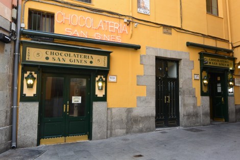 Chocolateria San Gines, Madrid, Spain.