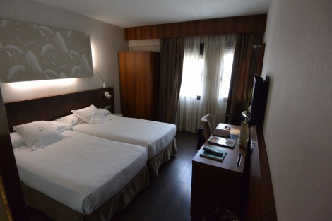 Standard room at Hotel Ópera, Madrid, Spain.
