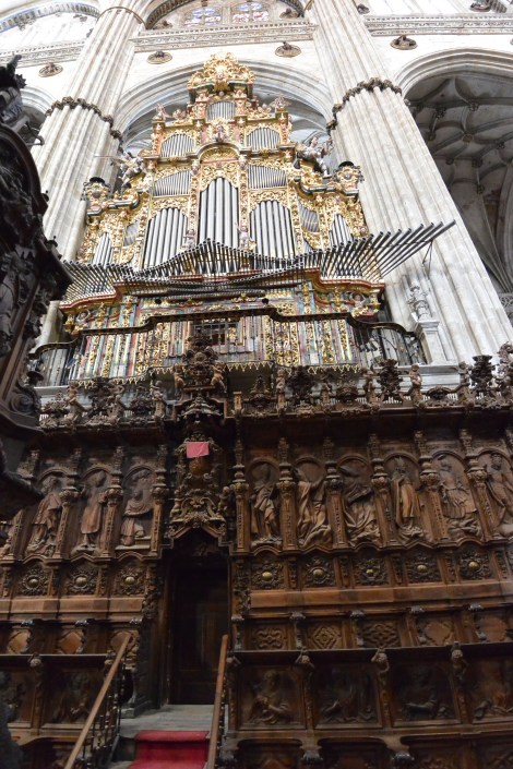 Detail from inside Salamanca's Catedral Nueva.