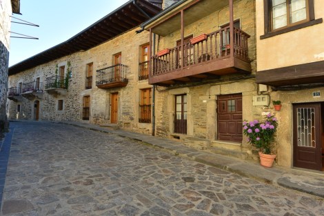 Houses in Puebla de Sanabria, Spain.