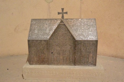 Reliquary at the Church of the Vera Cruz, Segovia, Spain.