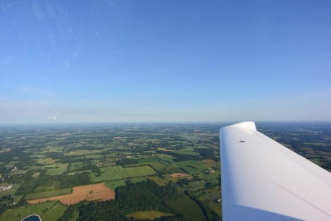 The view from a Diamond DA-40.