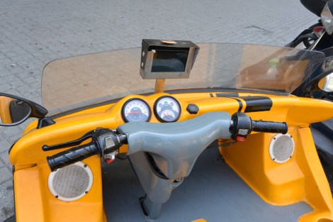 Detail of the GoCar in Barcelona, Spain.