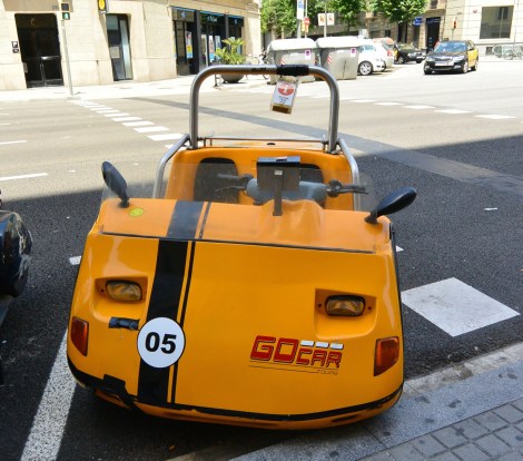 Another view of the GoCar in Barcelona, Spain.