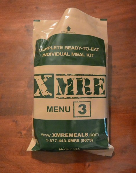 XMRE, Menu 3 before opening.