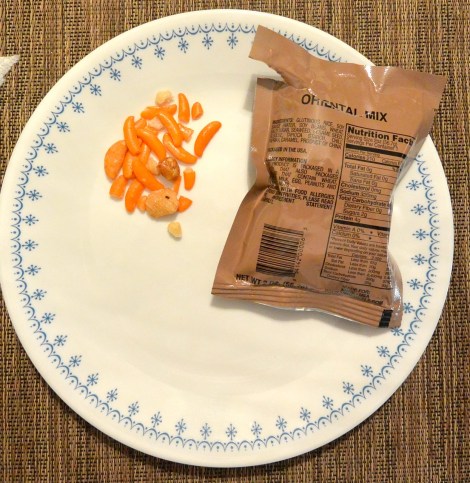 Rice crackers in Menu 3 from XMRE.