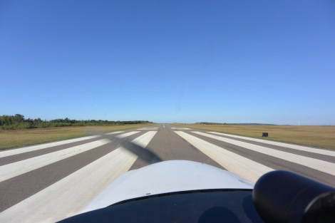 Departing Runway 29 at KZER (Schuylkill County, Joe Zerby Field).