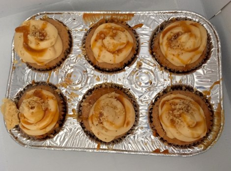 Apple pie cupcakes from The Classic Diner, Malvern, PA, USA.