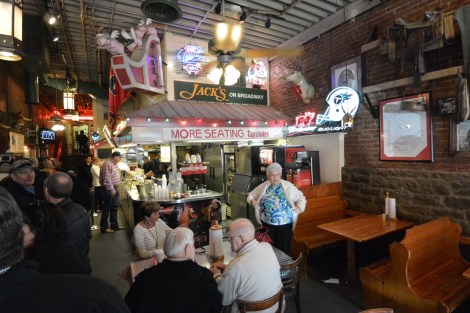 Interior of Jack's BBQ on Broadway in Nashville, Tennessee, USA.