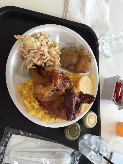 Half chicken platter at Rikoriko in Aruba, DWI.