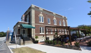 Exterior of Lo Spiedo restaurant at the gate to the former Philadelphia Navy Yard.