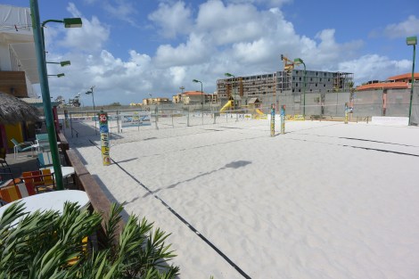 Sand courts at Beach Tennis Aruba.