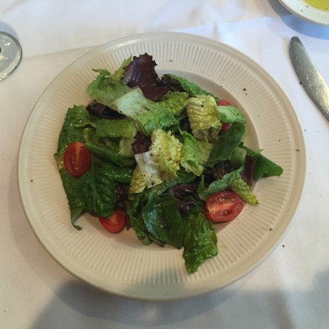 Mixed green salad at San Nicola.