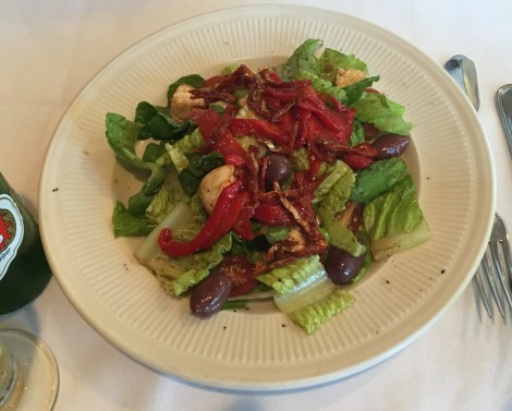 Roasted peppers and sun-dried tomato salad at San Nicola.